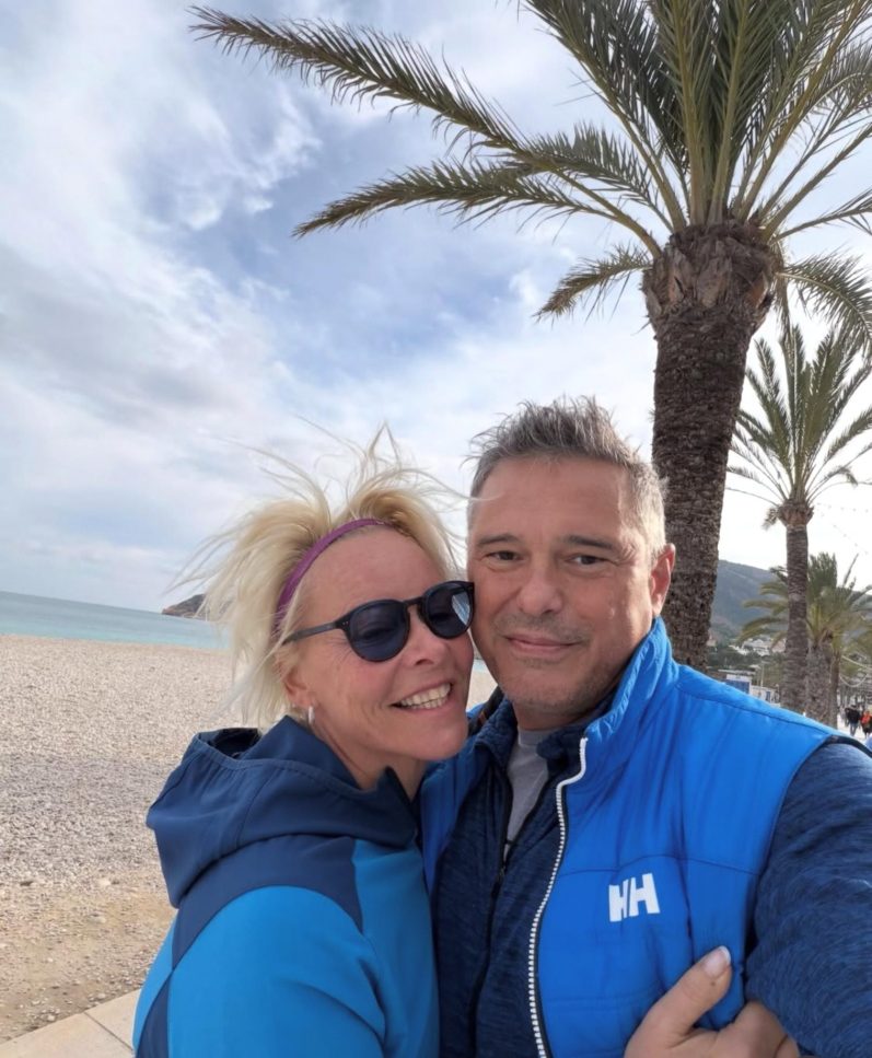 Mia Törnblom och hennes man Michael.