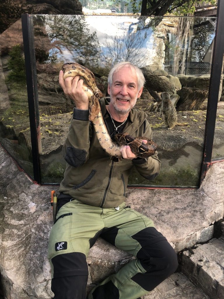 Bo ”Bosse” Jonsson på Skansen-Akvariet.