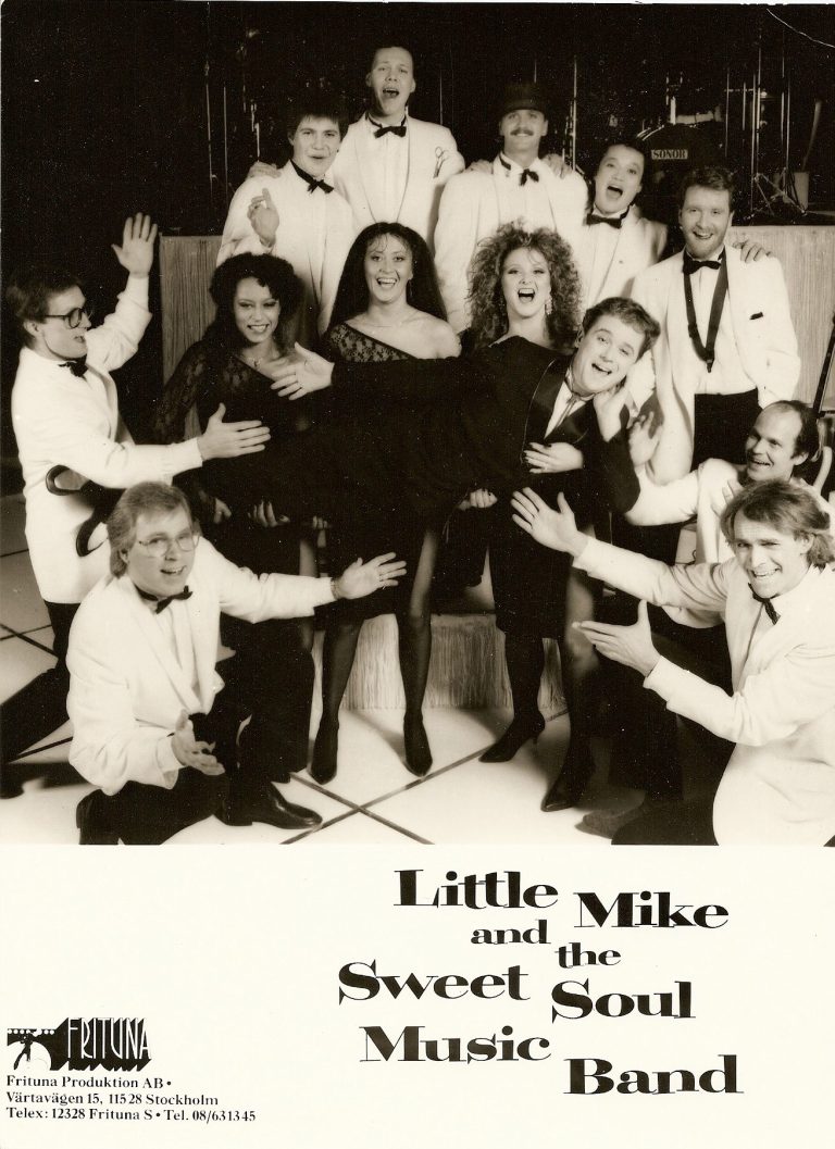 Mike Watson med sitt band Little Mike and the Sweet Soul Music Band under 1980-talet.